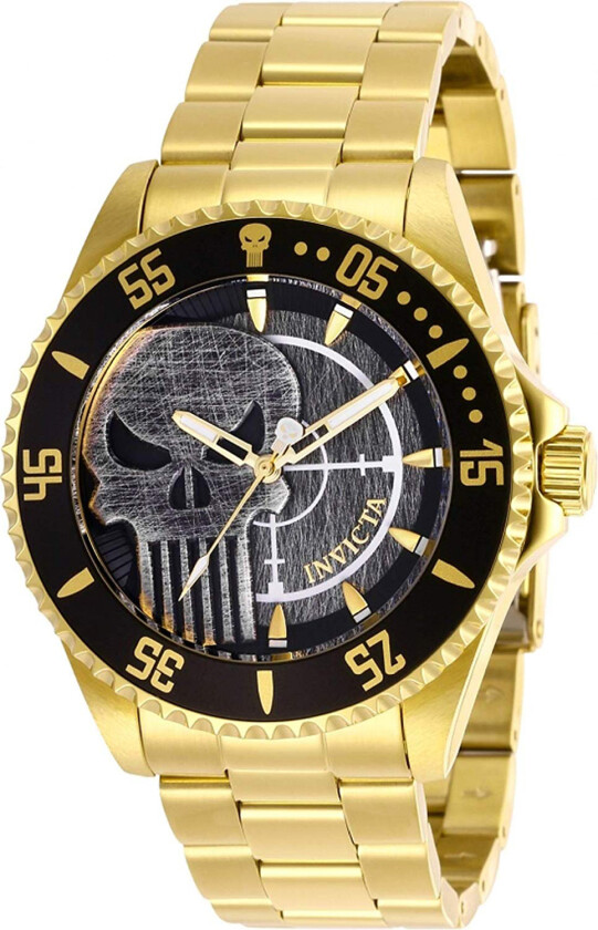 Herreklokke 29694 Marvel Grå/Gulltonet stål Ø44 mm