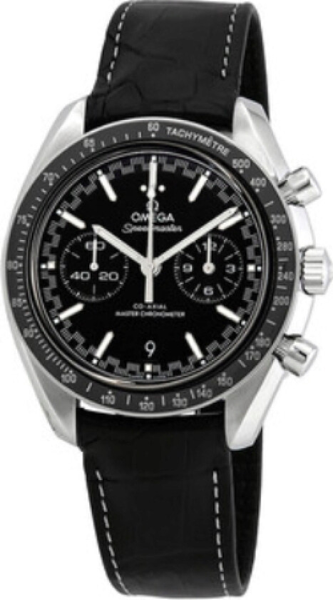 Herreklokke 329.33.44.51.01.001 Speedmaster Racing Sort/Lær