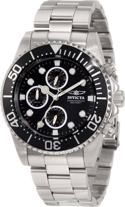 Herreklokke 1768 Pro Diver Sort/Stål Ø44 mm
