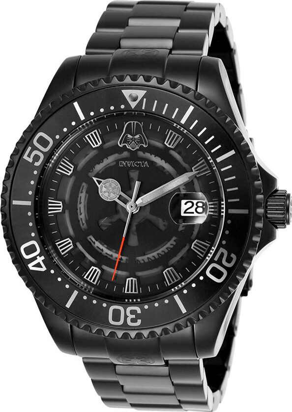Herreklokke 26161 Star Wars Sort/Stål Ø47 mm