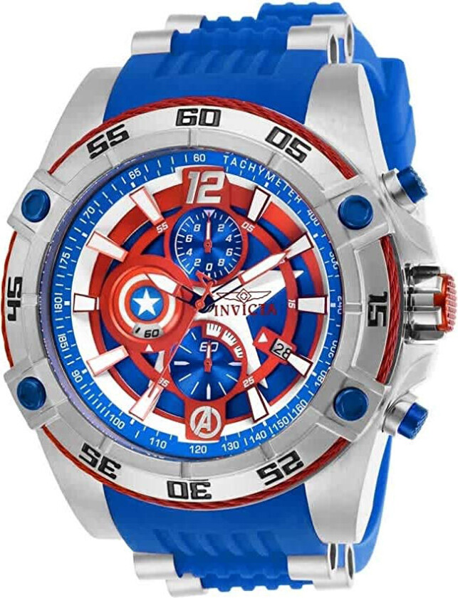 Herreklokke 26780 Marvel Flerfarget/Stål Ø52 mm