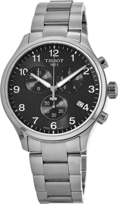 Herreklokke T116.617.11.057.01 T-Sport Grå/Stål Ø45 mm