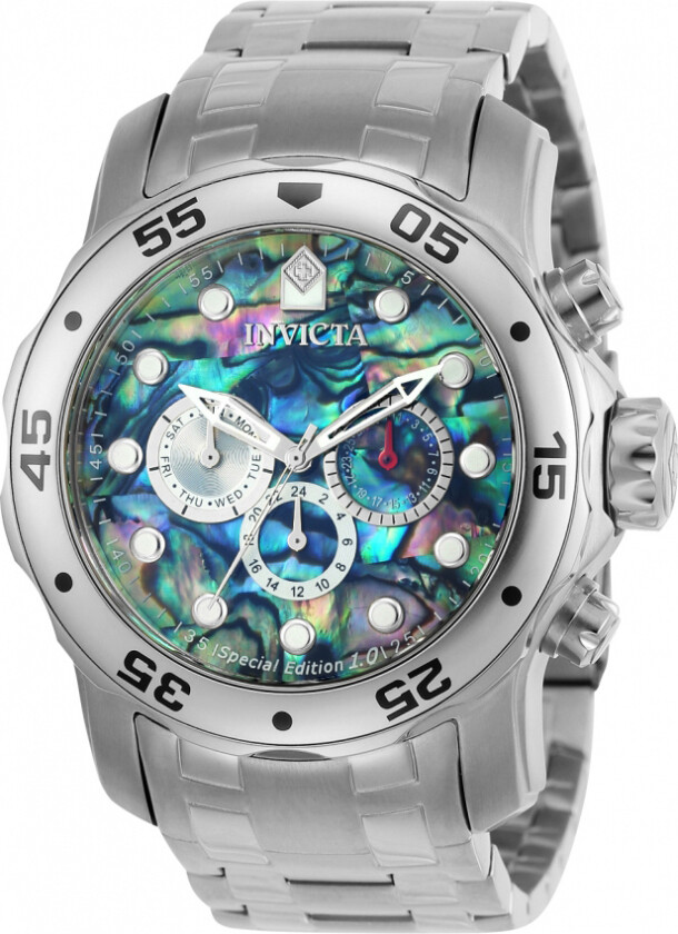 Herreklokke 23191 Pro Diver Flerfarget/Stål Ø48 mm