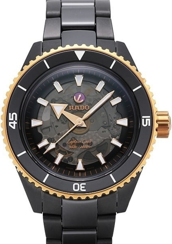 Herreklokke R32127162 Captain Cook Sort/Keramik Ø43 mm