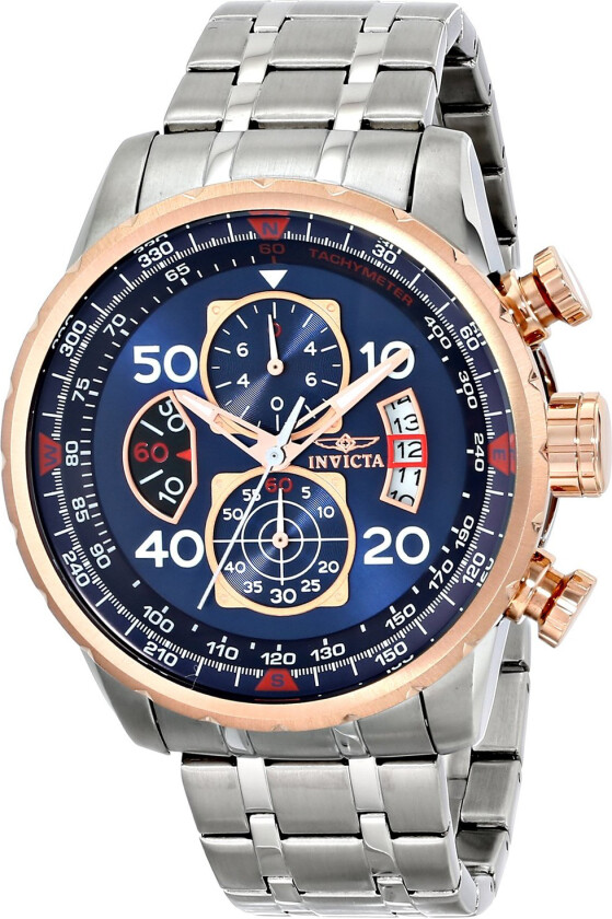 Herreklokke 17203 Aviator Blå/Stål Ø48 mm