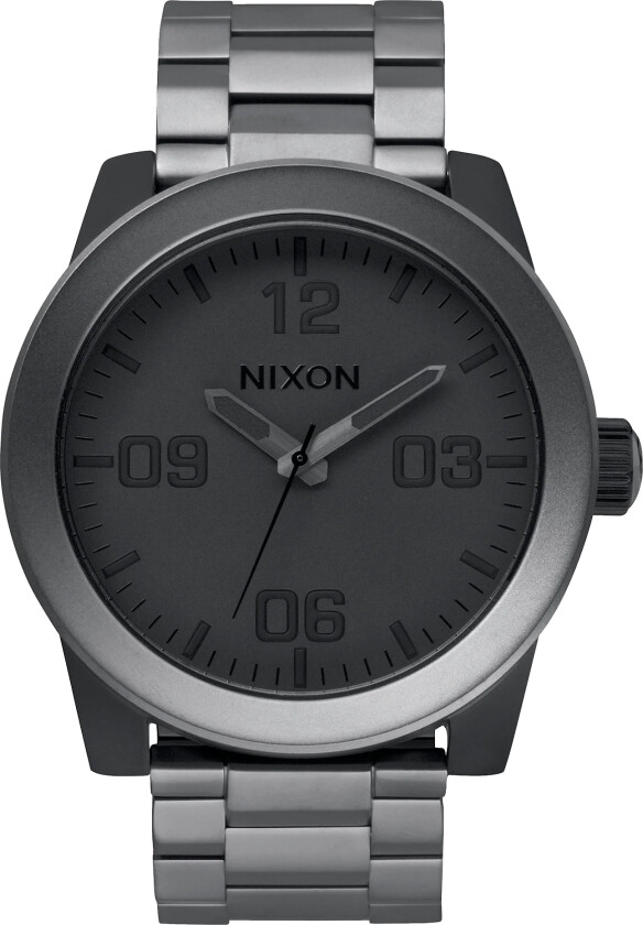 Herreklokke A3461062-00 The Corporal SS Sort/Stål Ø48 mm