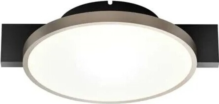 - Inlay Round C1 Taklampe Matt Black/Silver Gold