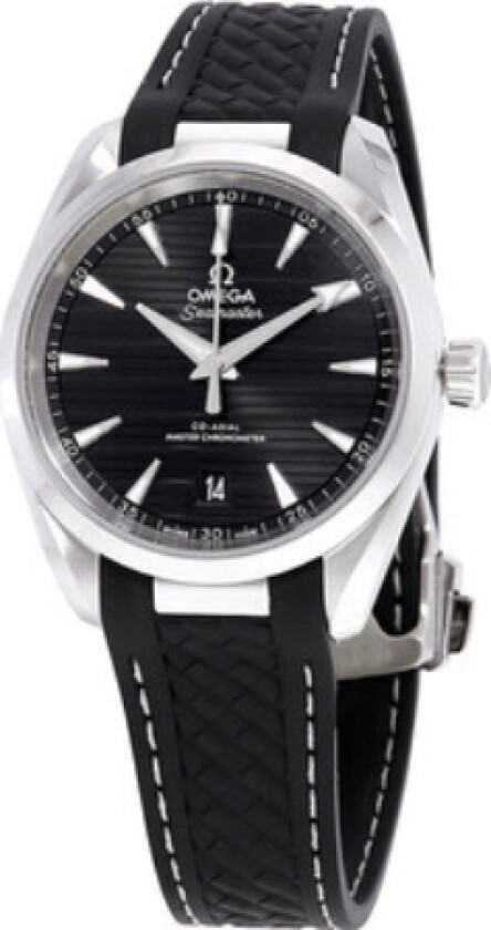 220.12.38.20.01.001 Seamaster Aqua Terra 150M Sort/Gummi Ø38 mm