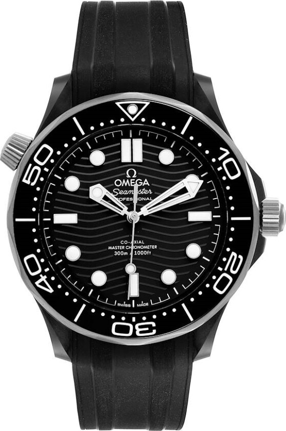 Herreklokke 210.92.44.20.01.001 Seamaster Diver 300M Sort/Gummi