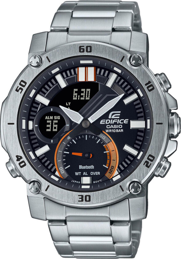 Herreklokke ECB-20D-1AEF Edifice Sort/Stål Ø46 mm