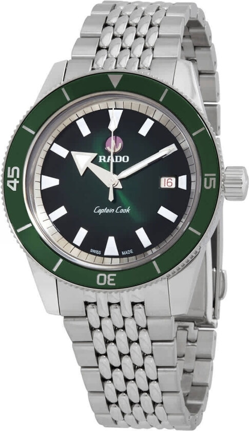 Herreklokke R32505318 Captain Cook Grønn/Stål Ø42 mm