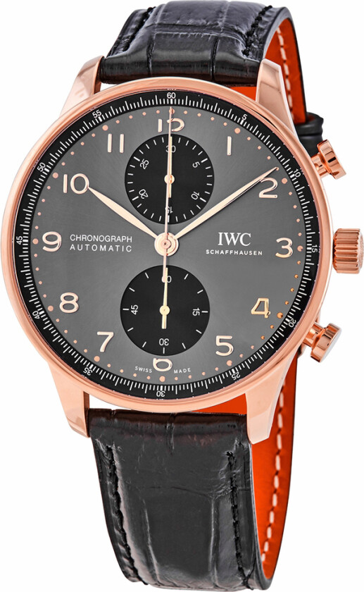 Herreklokke IW371610 Portuguese Grå/Lær Ø41 mm