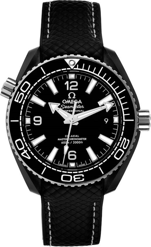 215.92.40.20.01.001 Seamaster Planet Ocean 600M Sort/Gummi