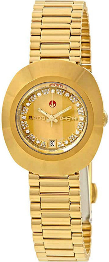 Dameklokke R12416673 Diastar Original Gull/Gulltonet stål