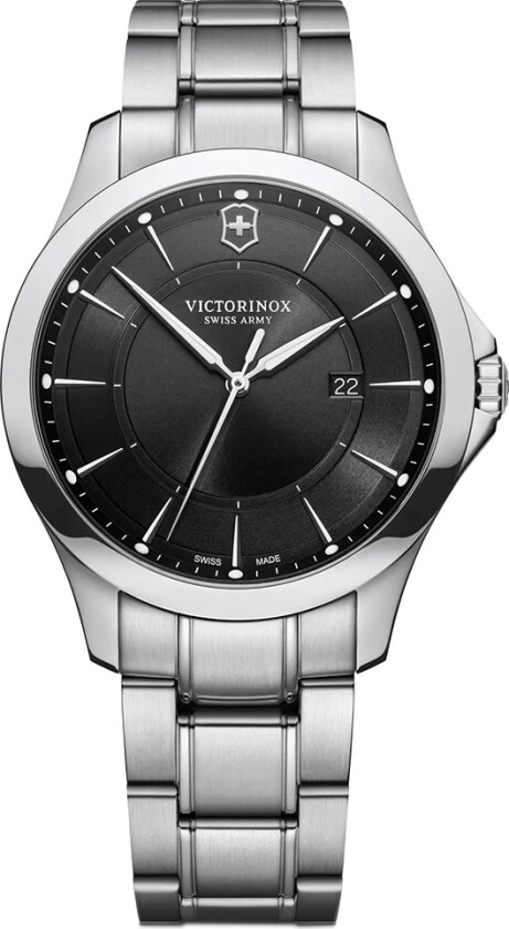 Herreklokke 241909 Alliance Sort/Stål Ø40 mm
