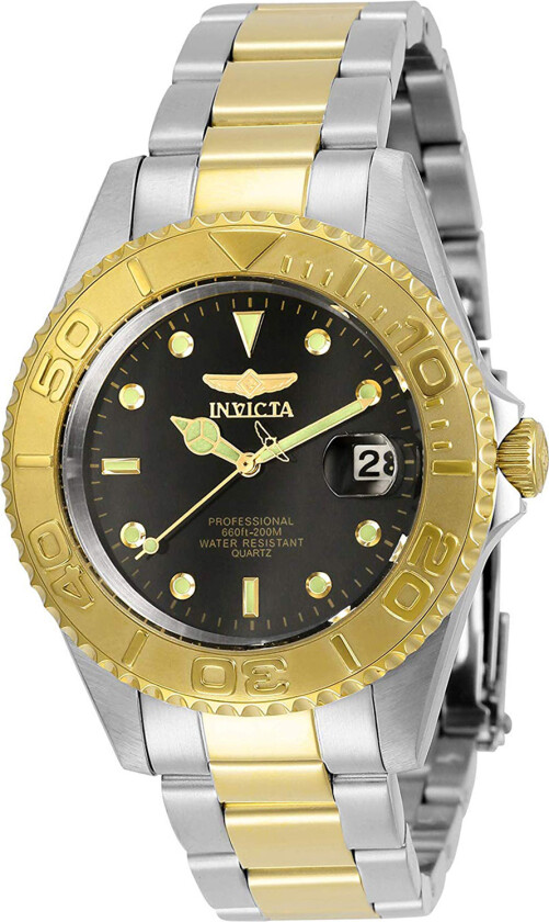 Herreklokke 29941 Pro Diver Sort/Gulltonet stål Ø37.5 mm