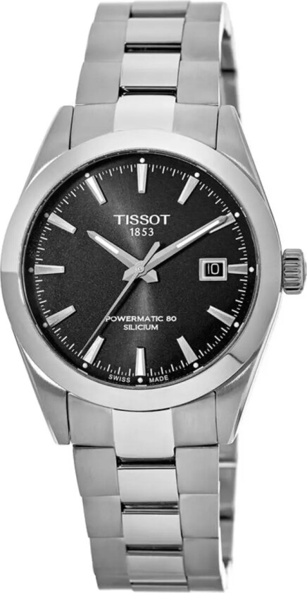 Herreklokke T127.407.11.051.00 T-Classic Sort/Stål Ø40 mm