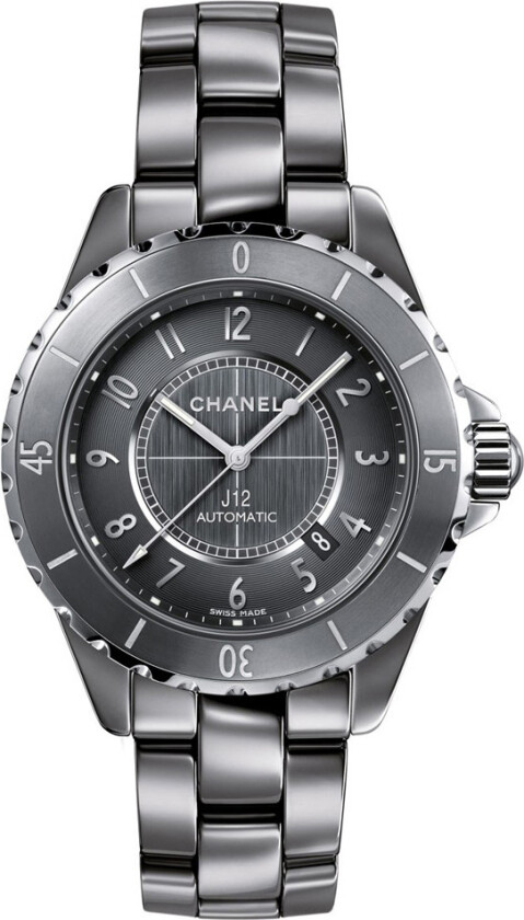 Herreklokke H2934 J12 Grå/Keramik Ø41 mm