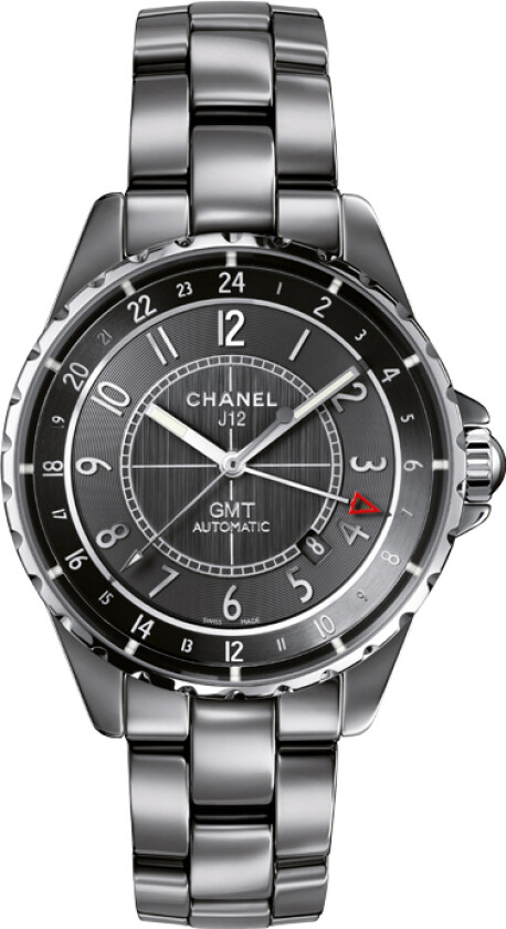 Herreklokke H3099 J12 Grå/Keramik Ø41 mm