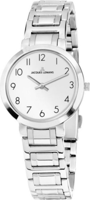 Dameklokke 1-1932A Milano Sølvfarget/Stål Ø30 mm