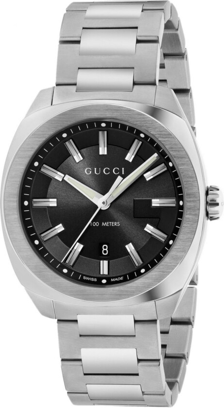 Herreklokke YA142301 Sort/Stål Ø41 mm