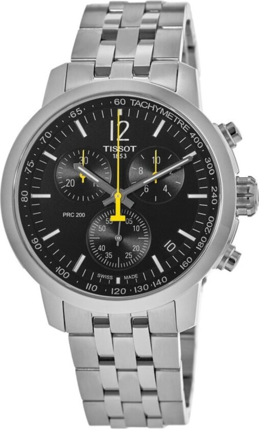 Herreklokke T114.417.11.057.00 Prc 200 Sort/Stål Ø42 mm