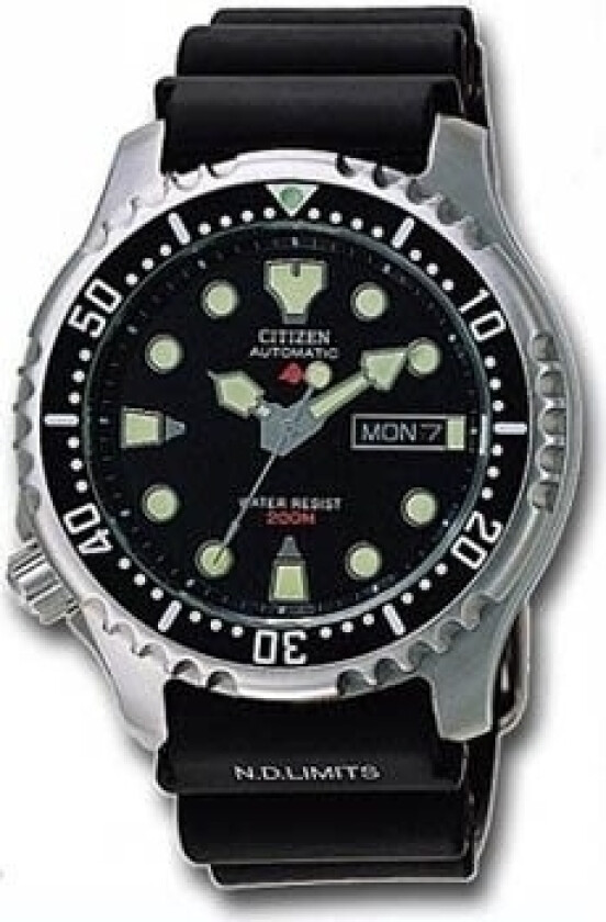 Herreklokke NY0040-09E Promaster Sort/Gummi Ø42 mm