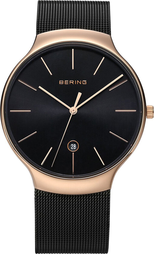 Herreklokke 13338-262 Classic Sort/Stål Ø38 mm