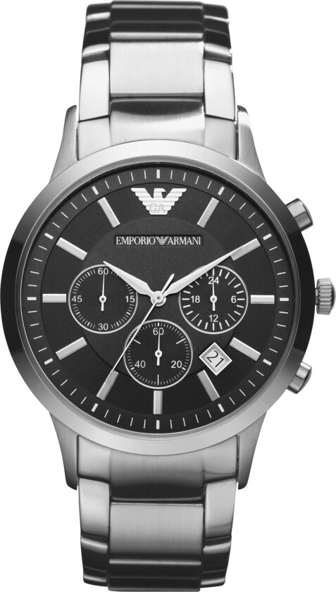 Herreklokke AR2434 Renato Sort/Stål Ø43 mm