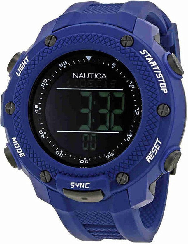 Herreklokke NAI19524G LCD/Gummi Ø56 mm