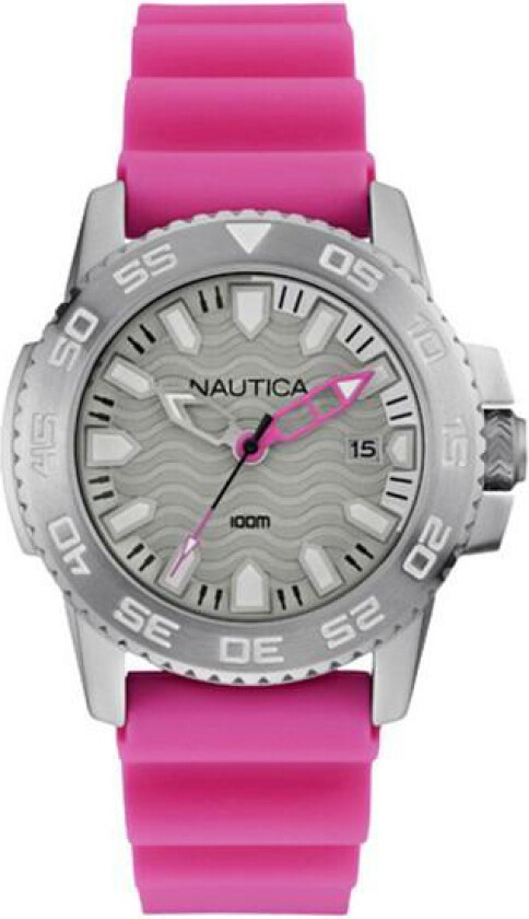 Herreklokke NAI12533G Analog Grå/Gummi Ø42 mm