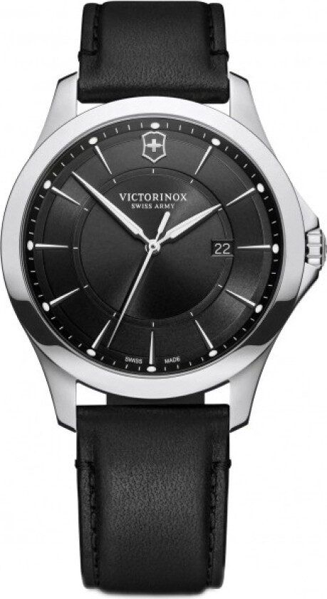 Herreklokke 241904.1 Alliance Sort/Lær Ø40 mm