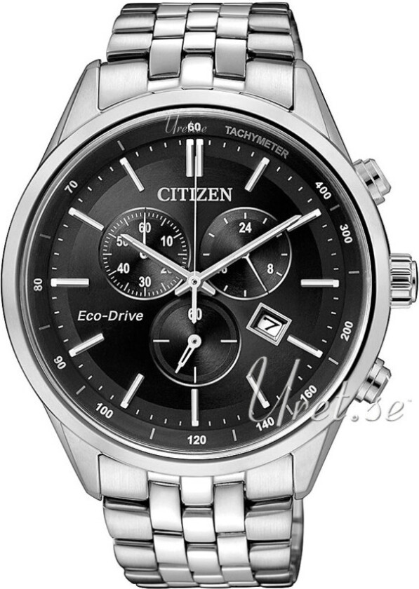 Herreklokke AT2141-87E Sport Sort/Stål Ø42 mm