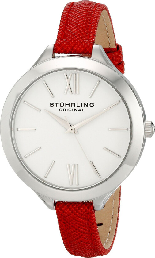 Dameklokke 975.02 Vogue Hvit/Lær Ø38 mm