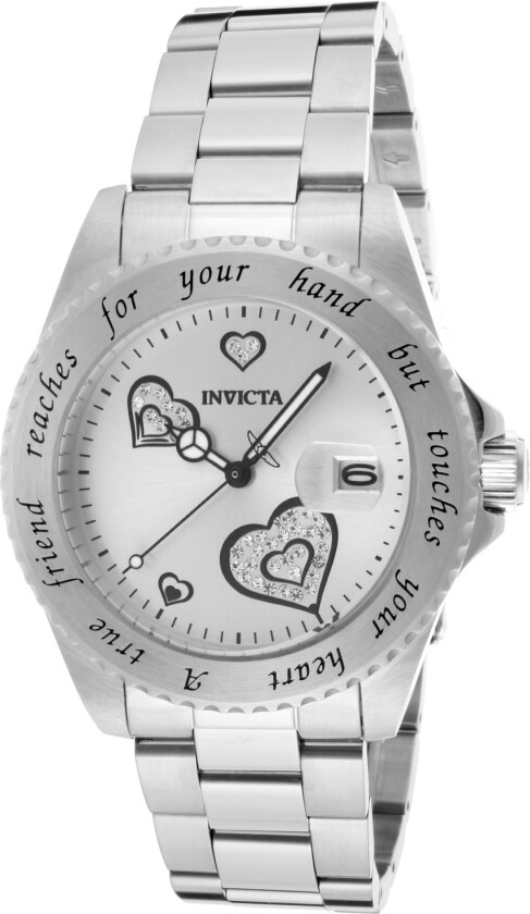 Dameklokke 14729 Angel Sølvfarget/Stål Ø41 mm