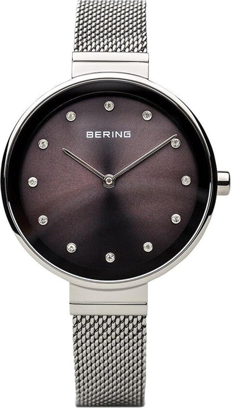 Dameklokke 12034-009 Classic Grå/Stål Ø34 mm