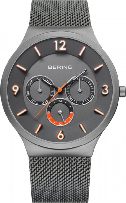 Herreklokke 33441-377 Grå/Stål Ø41 mm