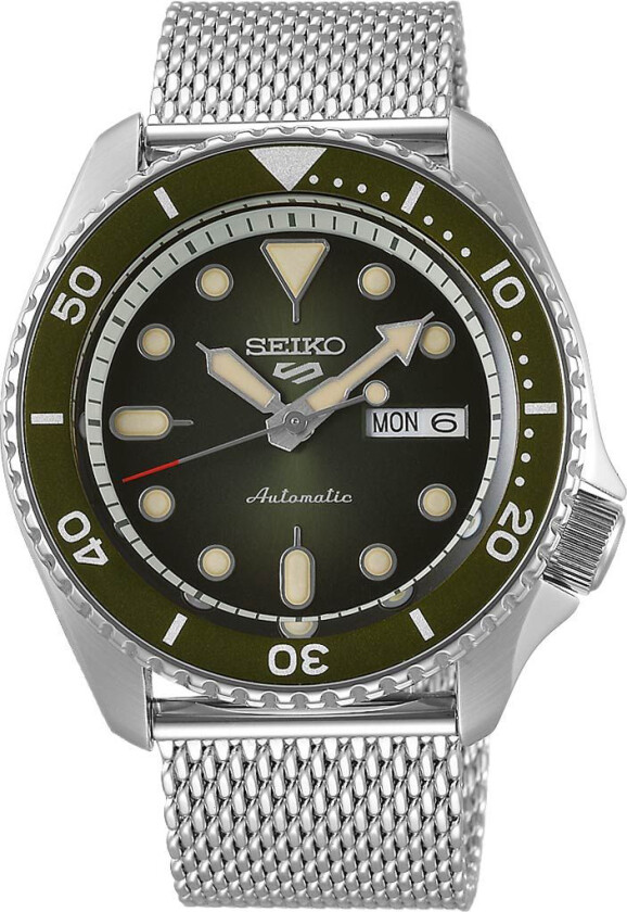 Herreklokke SRPD75K1 Grønn/Stål Ø43 mm