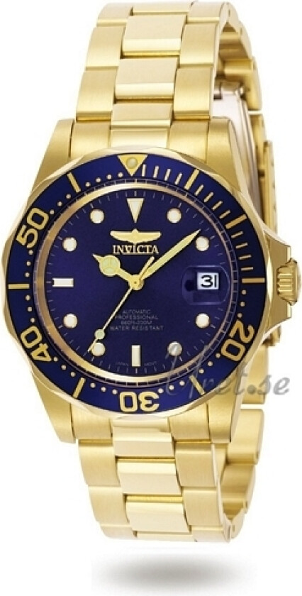 Herreklokke 8930 Pro Diver Blå/Gulltonet stål Ø40 mm