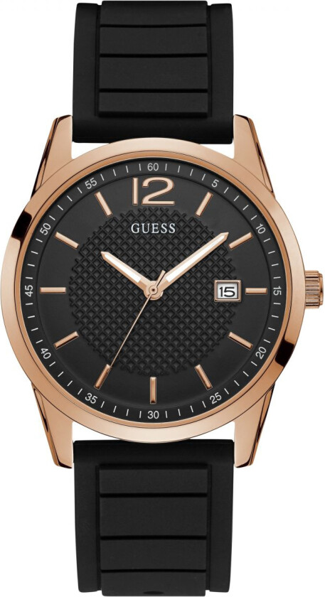 Herreklokke W0991G7 Perry Sort/Gummi Ø42 mm