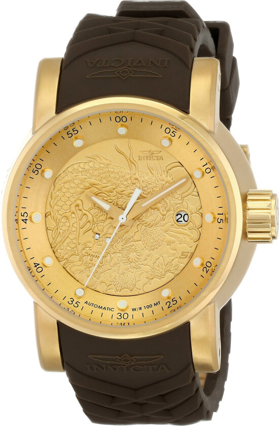 Herreklokke 12790 S1 Gull/Gummi Ø48 mm