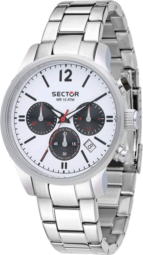 Herreklokke R3273693003 Hvit/Stål Ø42 mm