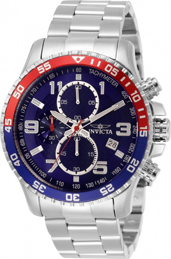 Herreklokke 34030 Specialty Blå/Stål Ø45 mm