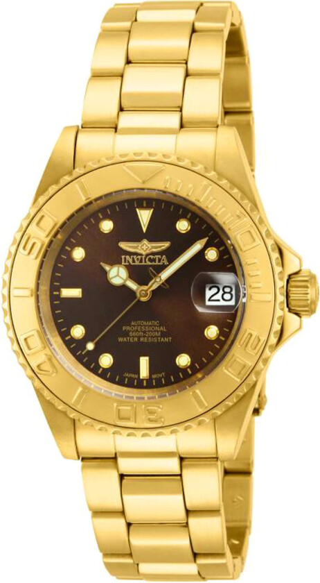 Herreklokke 15847 Pro Diver Brun/Gulltonet stål Ø40 mm