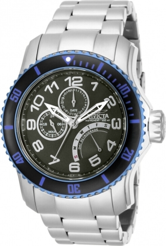 Herreklokke 15339 Pro Diver Sort/Stål Ø48 mm