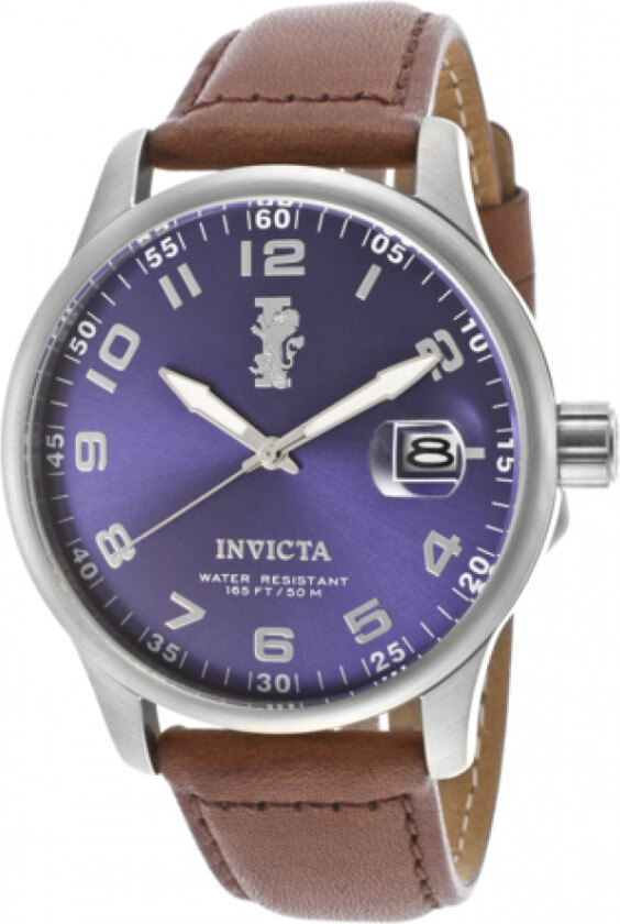 Herreklokke 15254 I-Force Blå/Lær Ø45 mm