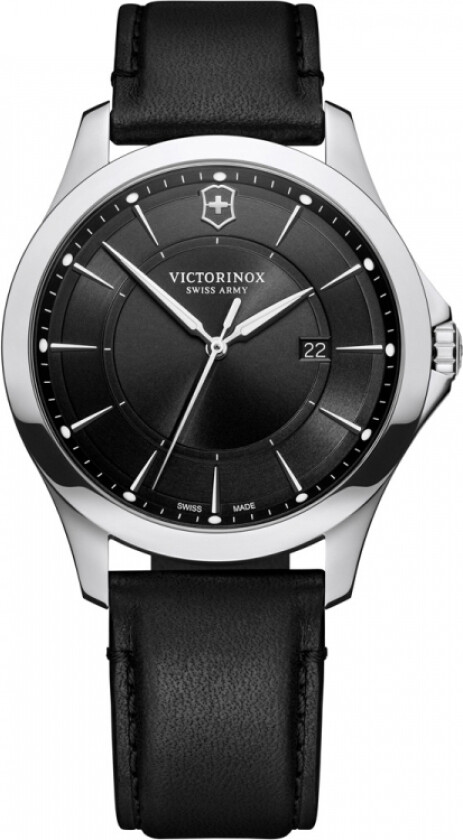 Herreklokke 241904 Alliance Sort/Lær Ø40 mm