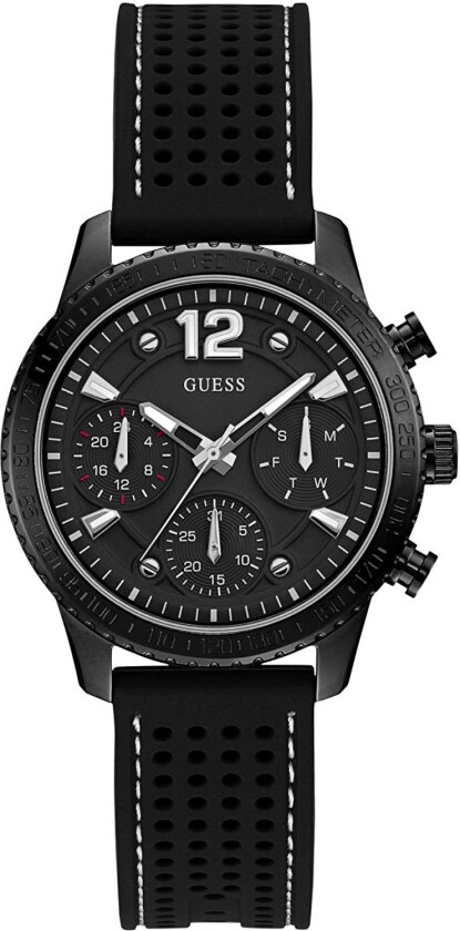 Dameklokke W1025L3 Sort/Gummi Ø38 mm