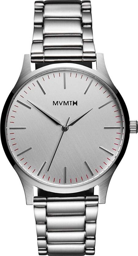 Herreklokke MT01-S Series Sølvfarget/Stål Ø40 mm