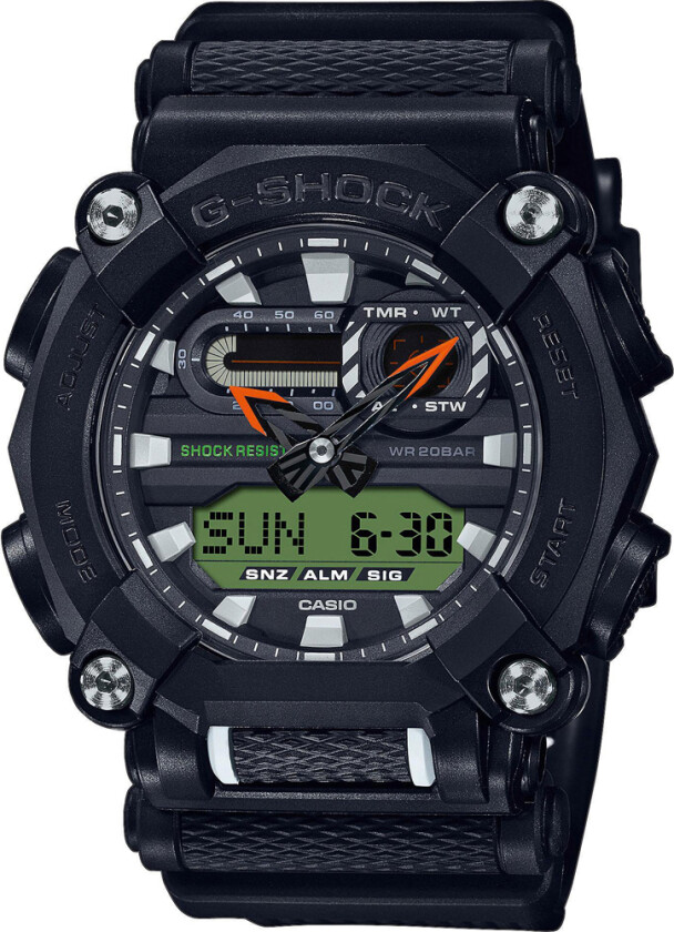 Herreklokke GA-900E-1A3ER G-Shock LCD/Resinplast Ø49.5 mm